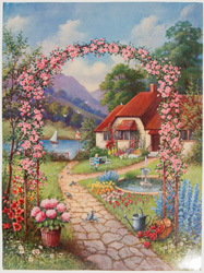 cottage scene by wm thompson
